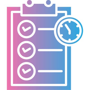 Kontrol listesi. Web simgesi basit tasarım