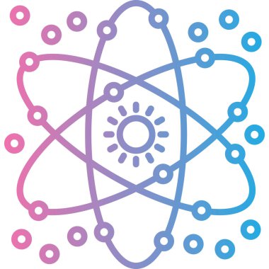 Nükleer simge vektör çizim