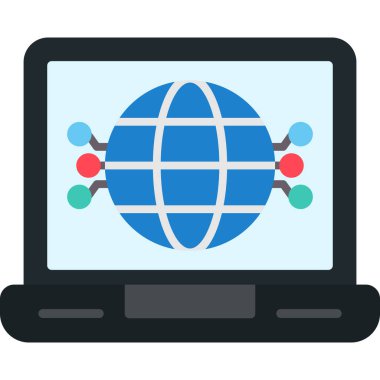 Internet ağ vektör simgesi