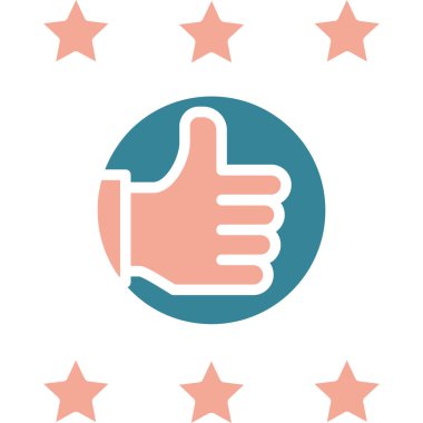 Başparmak yukarı. Web simgesi