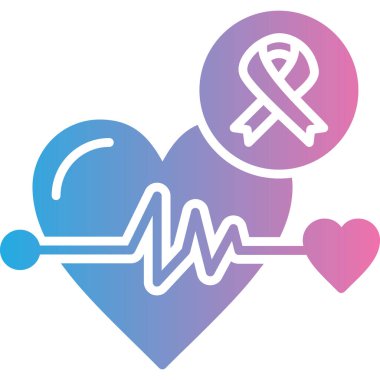 Kalp. Web simgesi basit illüstrasyon