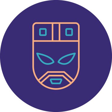 Maske simgesinin vektör illüstrasyonu