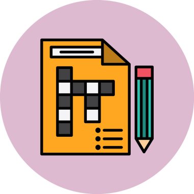 Bir belge simgesinin vektör illüstrasyonu