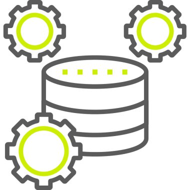 veri depolama simgesi vektör illüstrasyonu
