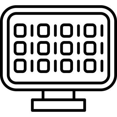 Bilgisayar. Web simgesi basit tasarım