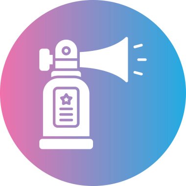 Bir gaz simgesinin vektör illüstrasyonu