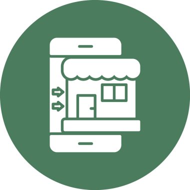 Cep telefonu simgesinin vektör illüstrasyonu