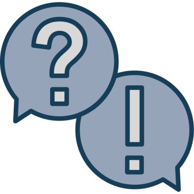 soru işareti renk ana hatları vektörü