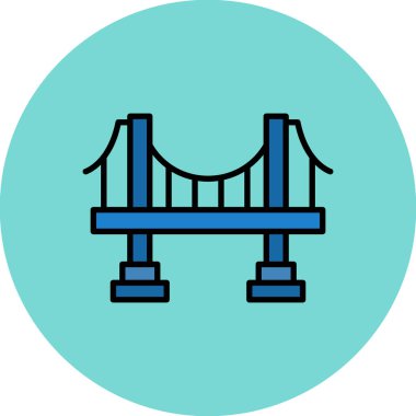 bir köprünün modern simgesi