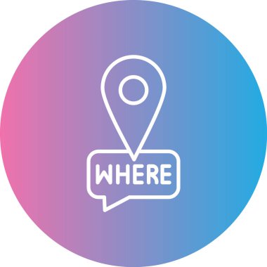 harita pin simgesi, vektör illüstrasyonu