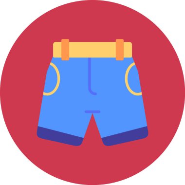 Şort. Web simgesi basit illüstrasyon