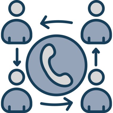 çağrı simgesi, vektör illüstrasyonu