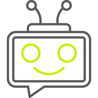 Konuş. Web simgesi basit illüstrasyon