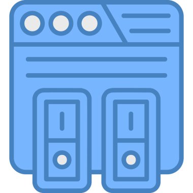 veritabanı. Web simgesi basit illüstrasyon