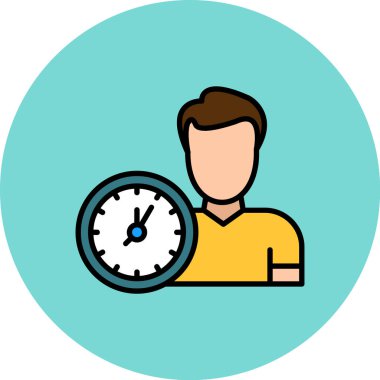 İnsan simgesinin vektör illüstrasyonu