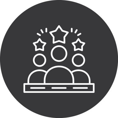 yıldız simgesi vektör illüstrasyonu