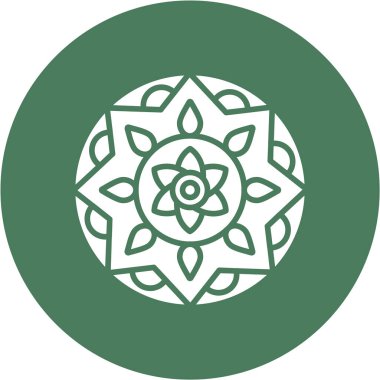 Yıldızlı bir çiçeğin vektör çizimi