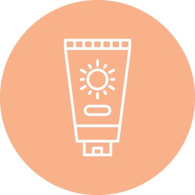 Güzellik ve moda simgesinin vektör çizimi