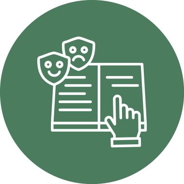 Belge simgesinin vektör illüstrasyonu