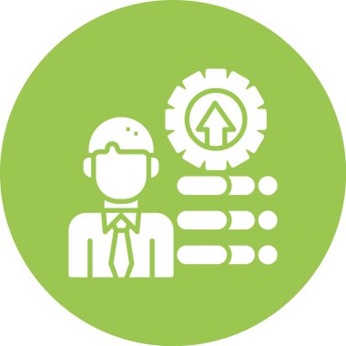 Mühendis simgesi, vektör illüstrasyonu