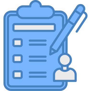 Kontrol listesi. Web simgesi basit illüstrasyon
