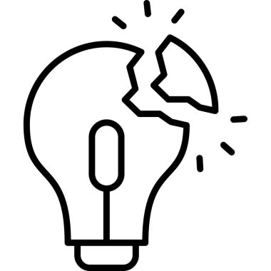 Ampul Simgesi, Vektör illüstrasyonu