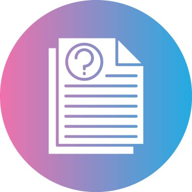 Belge. Web simgesi basit illüstrasyon