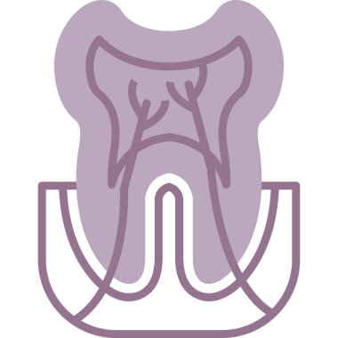 Diş. Web simgesi basit illüstrasyon