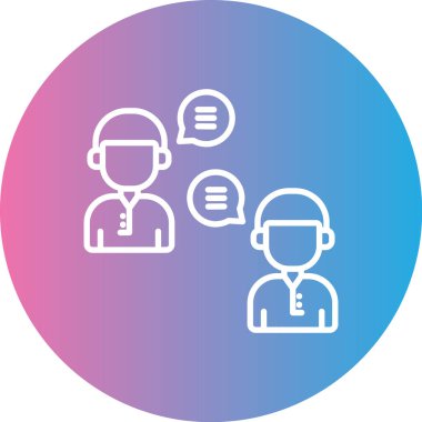 eşsiz kullanıcı profili vektör çizgisi simgesi