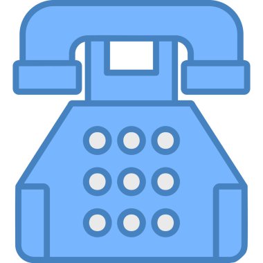 - Telefon. Web simgesi basit illüstrasyon