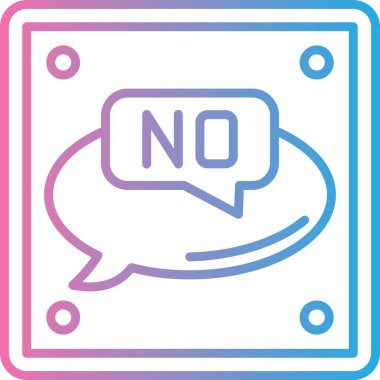 Sohbet yok. Basit illüstrasyon