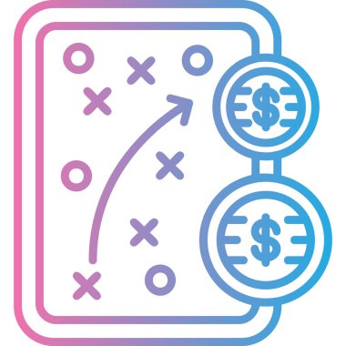 business strategy. web icon simple illustration