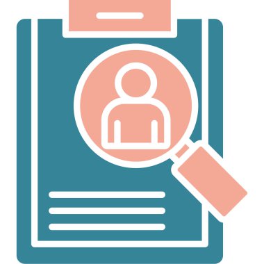 Kimlik kartı. Web simgesi basit tasarım