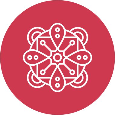 Çin Feneri ikonu ince çizgi şeklinde.