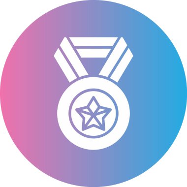 Madalya simgesinin vektör illüstrasyonu