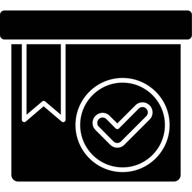 Simge, vektör illüstrasyonunu kontrol et