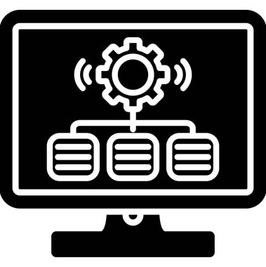 Bilgisayar simgesi. Basit tasarım