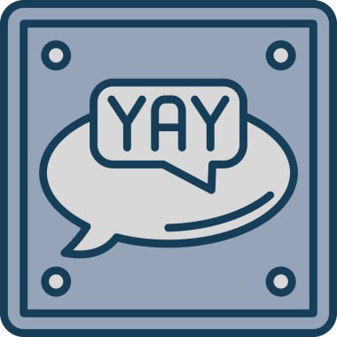 Mesaj var. Web simgesi basit illüstrasyon