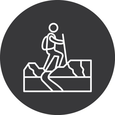 Yatak odasında uyuyan adam ve ikon, ana hatlı vektör çizimi, beyaz arka planda izole. doğrusal işaret, sembol, logo, ağ ve vuruş