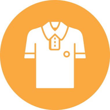 Bir gömlek simgesinin vektör illüstrasyonu