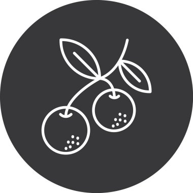 vektör meyve simgesi illüstrasyonu