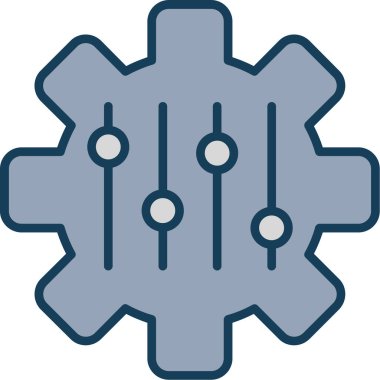 dişli dişli dişli simgesi tam taslak biçimi