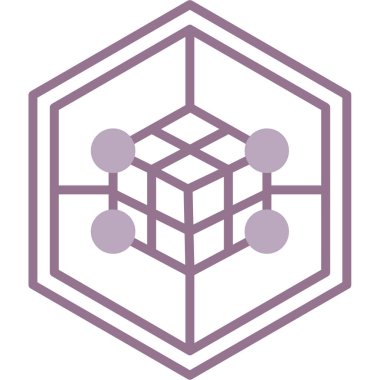 cube modern icon, vector illustration