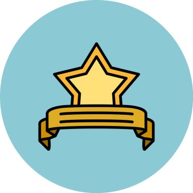 Madalya vektör simgesi kişisel ve ticari kullanım için vektör illüstrasyonu..