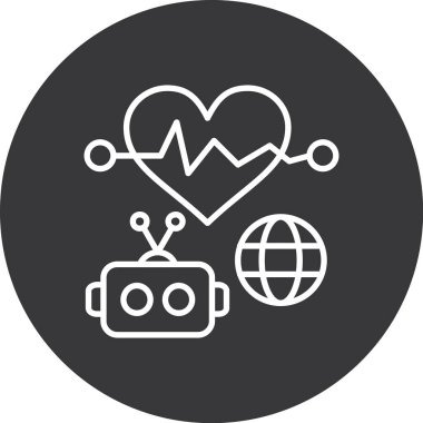 Modern simgenin vektör illüstrasyonu