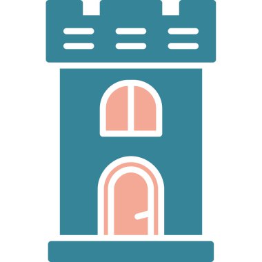 bina simgesi, basit vektör illüstrasyonu