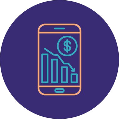 Vektör Mobil simge illüstrasyonu