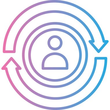 İnsan simgesinin vektör illüstrasyonu