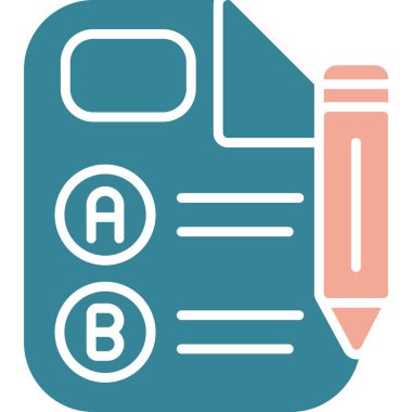 Kontrol listesi simgesi vektör illüstrasyonu