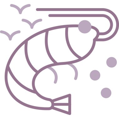 Balık simgesinin vektör illüstrasyonu